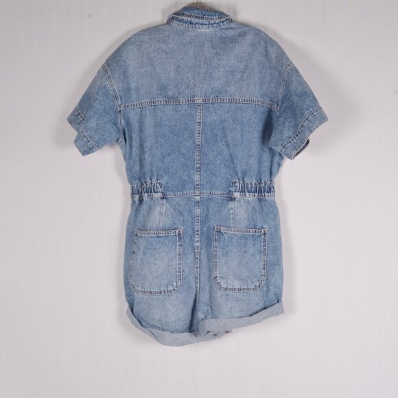 Free People Marci Cotton Denim Romper - Picture 4 of 4